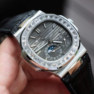 Đồng Hồ Patek Philippe Nautilus 5722G Replica 11 Mặt Xám PPF Factory 40mm (2)