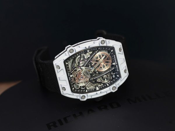 Đồng Hồ Richard Mille RM27-05 Rafael Nadal Carbon Màu Trắng Rep 11 Cao Cấp 37.25×47 (2)