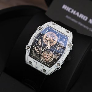 Đồng Hồ Richard Mille RM27-05 Rafael Nadal Carbon Màu Trắng Rep 11 Cao Cấp 37.25×47 (2)