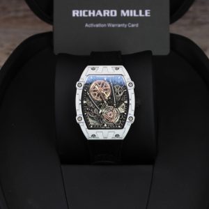 Đồng Hồ Richard Mille RM27-05 Rafael Nadal Carbon Màu Trắng Rep 11 Cao Cấp 37.25×47 (2)