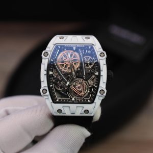 Đồng Hồ Richard Mille RM27-05 Rafael Nadal Carbon Màu Trắng Rep 11 Cao Cấp 37.25×47 (2)