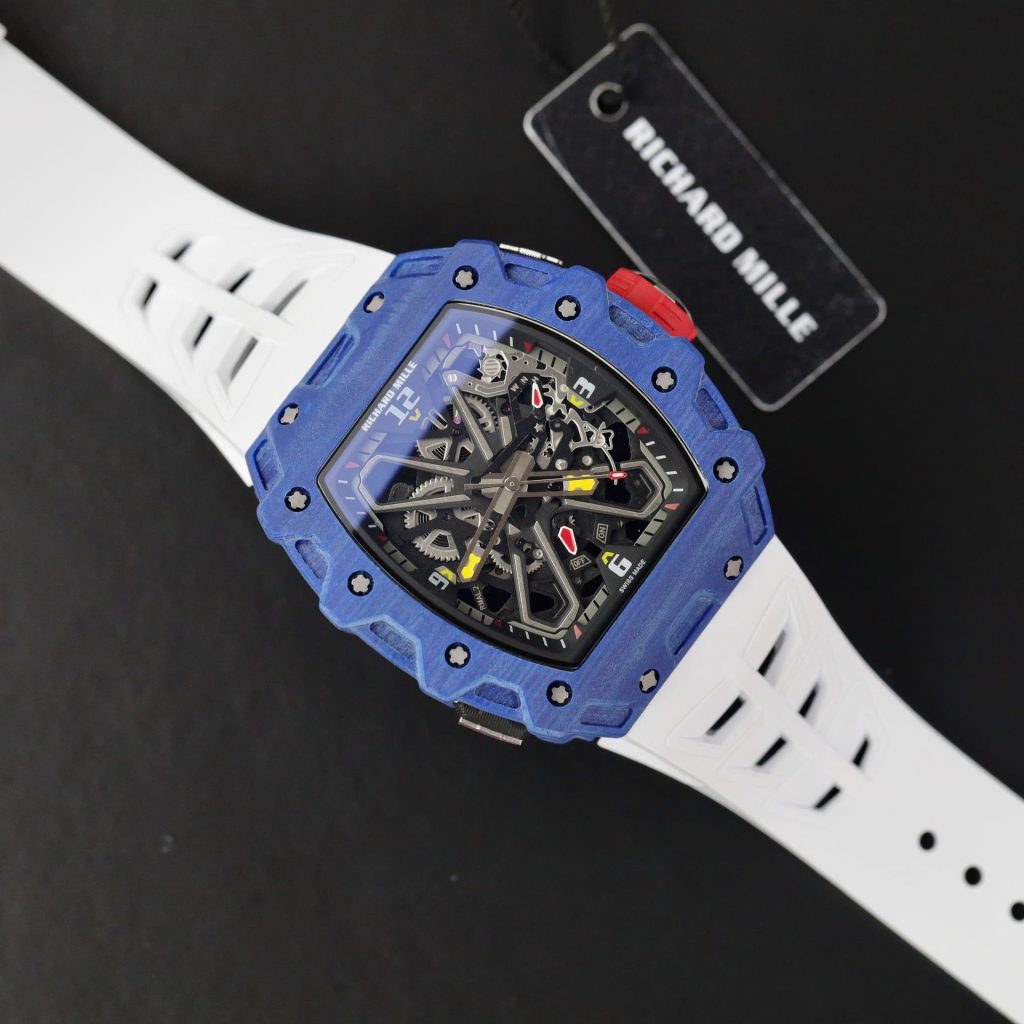 Đồng Hồ Richard Mille RM35-03 Super Fake 11 Dây Cao Su Trắng 43x49mm (2)