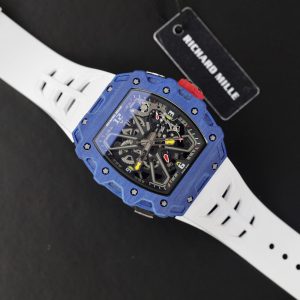 Đồng Hồ Richard Mille RM35-03 Super Fake 11 Dây Cao Su Trắng 43x49mm (2)