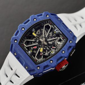 Đồng Hồ Richard Mille RM35-03 Super Fake 11 Dây Cao Su Trắng 43x49mm (2)