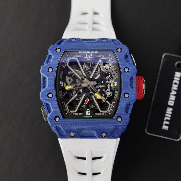 Đồng Hồ Richard Mille RM35-03 Super Fake 11 Dây Cao Su Trắng 43x49mm (2)