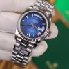 Đồng Hồ Rolex Chế Tác Day-Date 128236 Mặt Xanh Blue Trọng Lượng 158gram QF Factory 36mm (2)