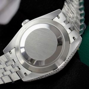 Đồng Hồ Rolex DateJust Chế Tác Ruby + Kim Cương Moissanite Dây Jubilee 41mm (2)