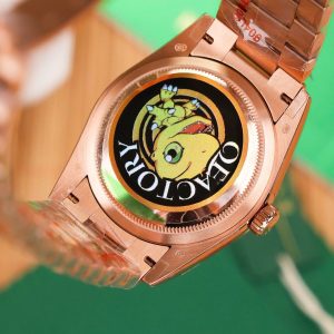 Đồng Hồ Rolex Day-Date 128235 Chế Tác Mặt Chocolate Trọng Lượng 158gram QF Factory 36mm (2)