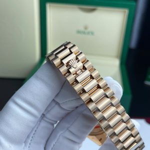 Đồng Hồ Rolex Day-Date 128235 Replica 11 Mặt Số Đá Aventurine Bọc Vàng Thật 36mm (2)