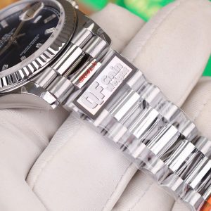 Đồng Hồ Rolex Day-Date 128236 Chế Tác Mặt Xanh Blue Trọng Lượng 158gram QF Factory 36mm (2)