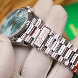 Đồng Hồ Rolex Day-Date 128236 Replica 11 Mặt Xanh Băng Trọng Lượng 158gram QF Factory 36mm (2)