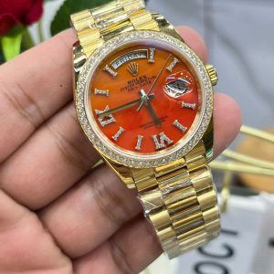 Đồng Hồ Rolex Day-Date 128398TBR Mặt Đá Carnelian RA Factory 36mm (1)