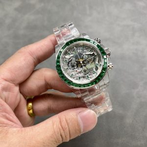 Đồng Hồ Rolex Daytona AET Remould Chế Tác Sapphire Đá Quý Tổng Hợp 40mm (8)