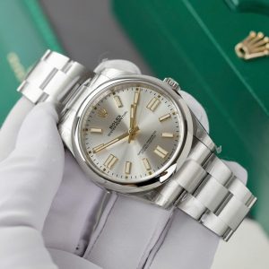 Đồng Hồ Rolex Oyster Perpetual 124300 Chế Tác Mặt Số Bạc Nhà Máy VS 41mm (2)