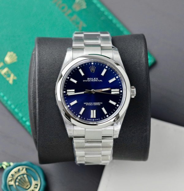 Đồng Hồ Rolex Oyster Perpetual 124300 Replica 11 Mặt Xanh Blue VS Factory 41mm (2)