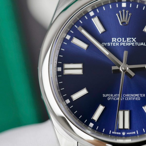 Đồng Hồ Rolex Oyster Perpetual 124300 Replica 11 Mặt Xanh Blue VS Factory 41mm (2)