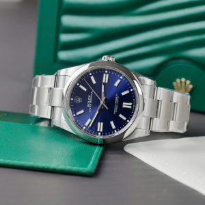 Đồng Hồ Rolex Oyster Perpetual 124300 Replica 11 Mặt Xanh Blue VS Factory 41mm (2)