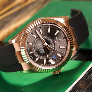 Đồng Hồ Rolex Sky-Dweller 326235 Rose Gold Replica 11 Nhà Máy Noob 42mm (2)