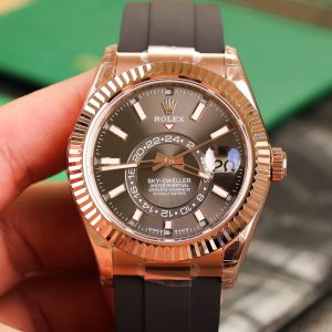 Đồng Hồ Rolex Sky-Dweller 326235 Rose Gold Replica 11 Nhà Máy Noob 42mm (2)