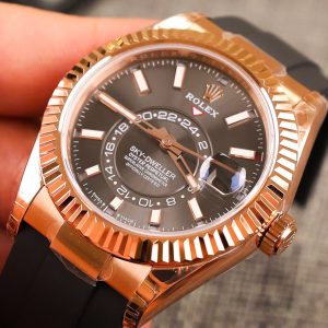 Đồng Hồ Rolex Sky-Dweller 326235 Rose Gold Replica 11 Nhà Máy Noob 42mm (2)