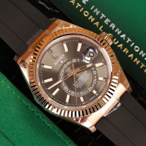 Đồng Hồ Rolex Sky-Dweller 326235 Rose Gold Replica 11 Nhà Máy Noob 42mm (2)