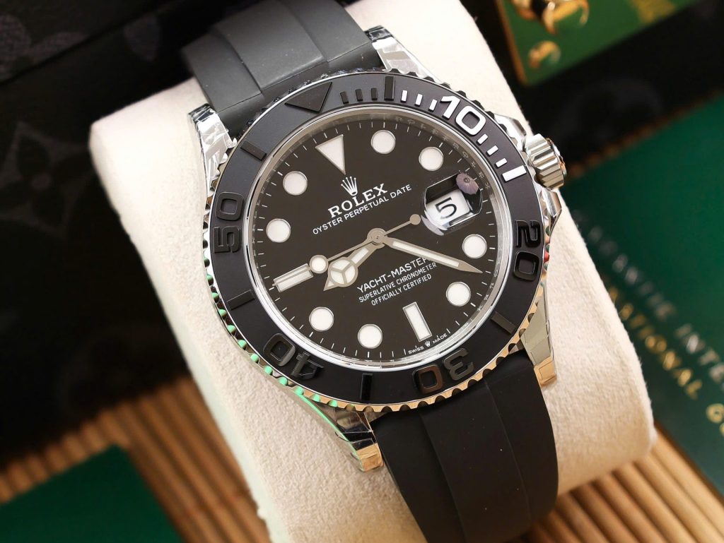 Đồng Hồ Rolex Yacht Master 226658 Rep 11 Tinh Chỉnh Trọng Lượng 148gram Mặt Đen VS Factory 40mm (2)