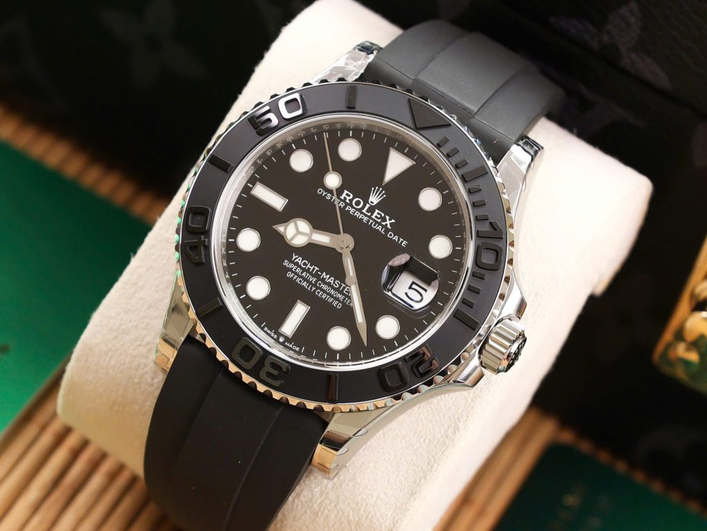 Đồng Hồ Rolex Yacht Master 226658 Rep 11 Tinh Chỉnh Trọng Lượng 148gram Mặt Đen VS Factory 40mm (2)