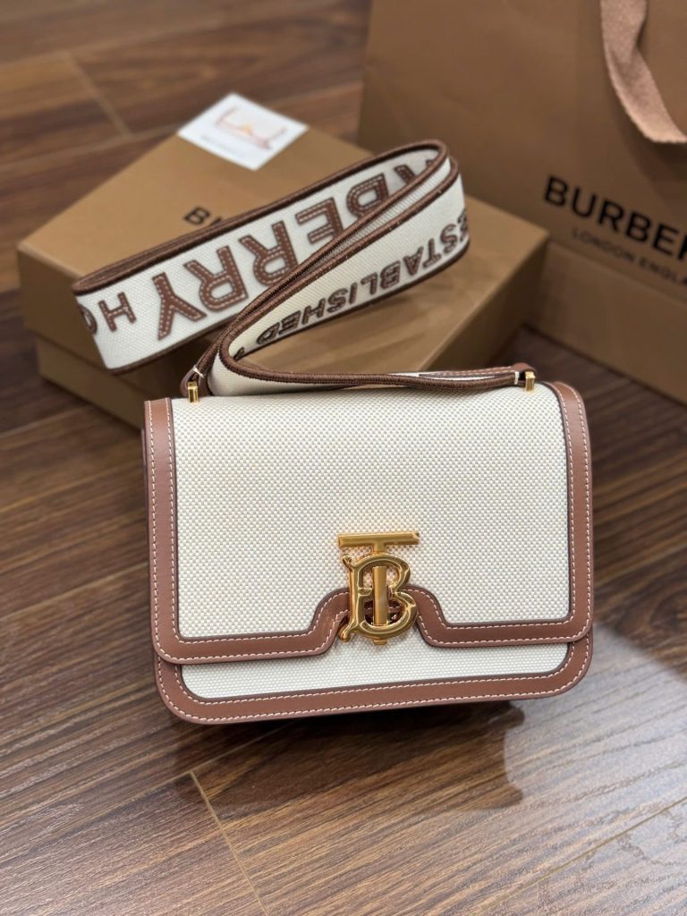 Túi Đeo Chéo Nữ Burberry Cream Siêu Cấp 17x12cm (2)