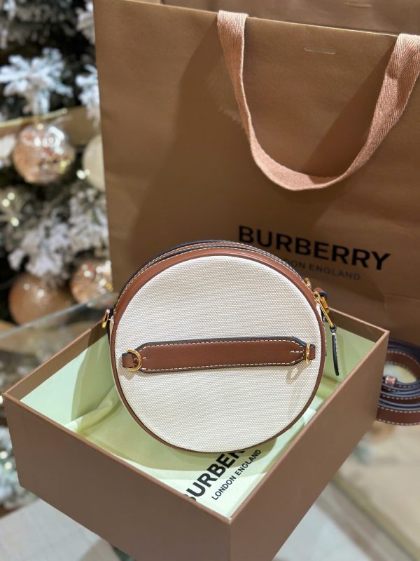 Túi Xách Burberry Louise Mini Siêu Cấp Màu Trắng Kem 17cm (2)