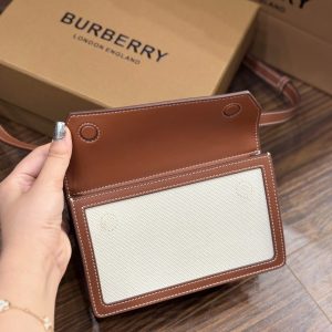 Túi Xách Burberry Title Horseerry Siêu Cấp Màu Nâu 15x19 (2)