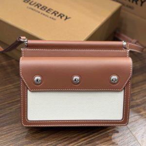 Túi Xách Burberry Title Horseerry Siêu Cấp Màu Nâu 15x19 (2)