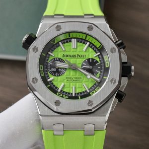 Đồng Hồ Audemars Piguet Royal Oak Offshore Diver Chronograph Replica 11 Màu Xanh Lá Cây 42mm (2)