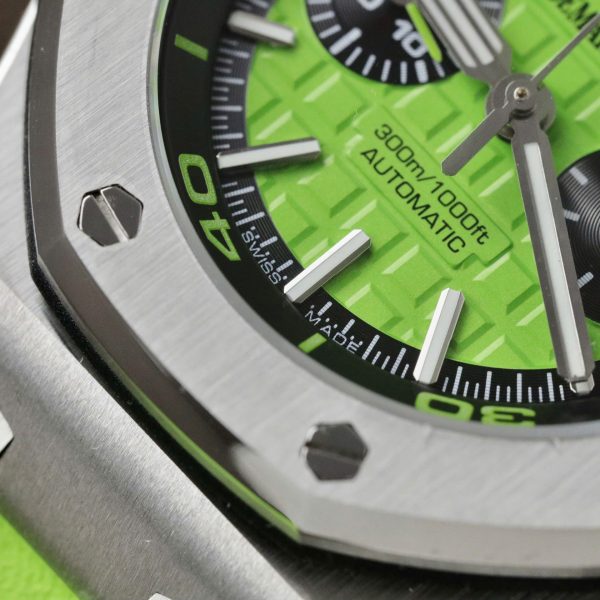 Đồng Hồ Audemars Piguet Royal Oak Offshore Diver Chronograph Replica 11 Màu Xanh Lá Cây 42mm (2)