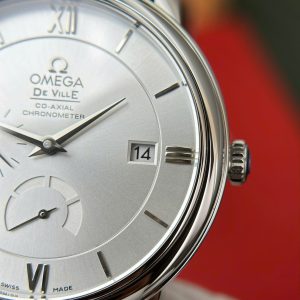 Đồng Hồ Omega De Ville Prestige Power Reserve Replica 1 1 Dây Da Màu Đen 39 (2)