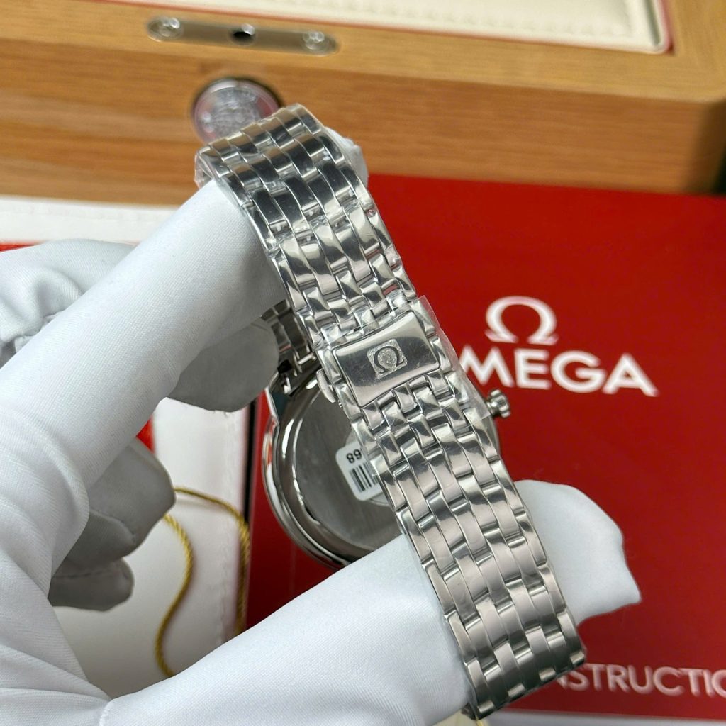 Đồng Hồ Omega De Ville Prestige Power Reserve Replica 11 Mặt Trắng Dây Kim Loại 39 (2)