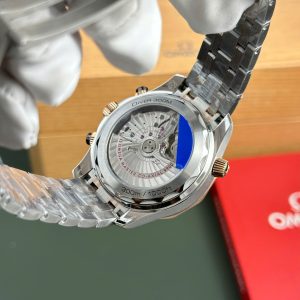 Đồng Hồ Omega Seamaster Diver 300M Chronograph Replica 11 Demi Vàng Hồng N1 Factory 44mm (2)