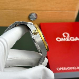 Đồng Hồ Omega Seamaster Diver 300M Chronograph Replica 11 Mặt Xanh Blue N1 Factory 44mm (2)