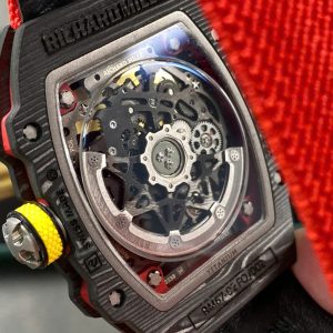 Đồng Hồ Richard Mille Chế Tác RM67-02 Vỏ Carbon Siêu Mỏng Trọng Lượng 37 Grams Màu Đỏ 38.7×47 (1)