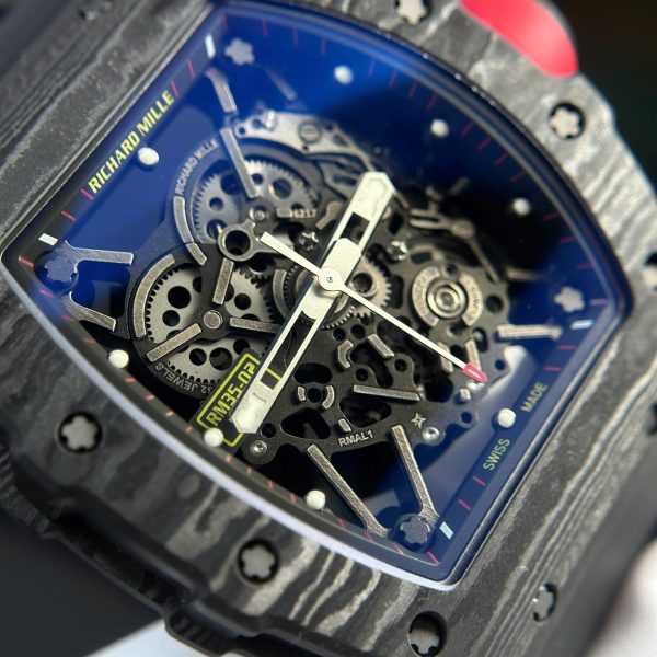 Đồng Hồ Richard Mille RM35-02 Replica 11 Vỏ Carbon Màu Đen Siêu Nhẹ Nhà Máy ZF 44mm (2)