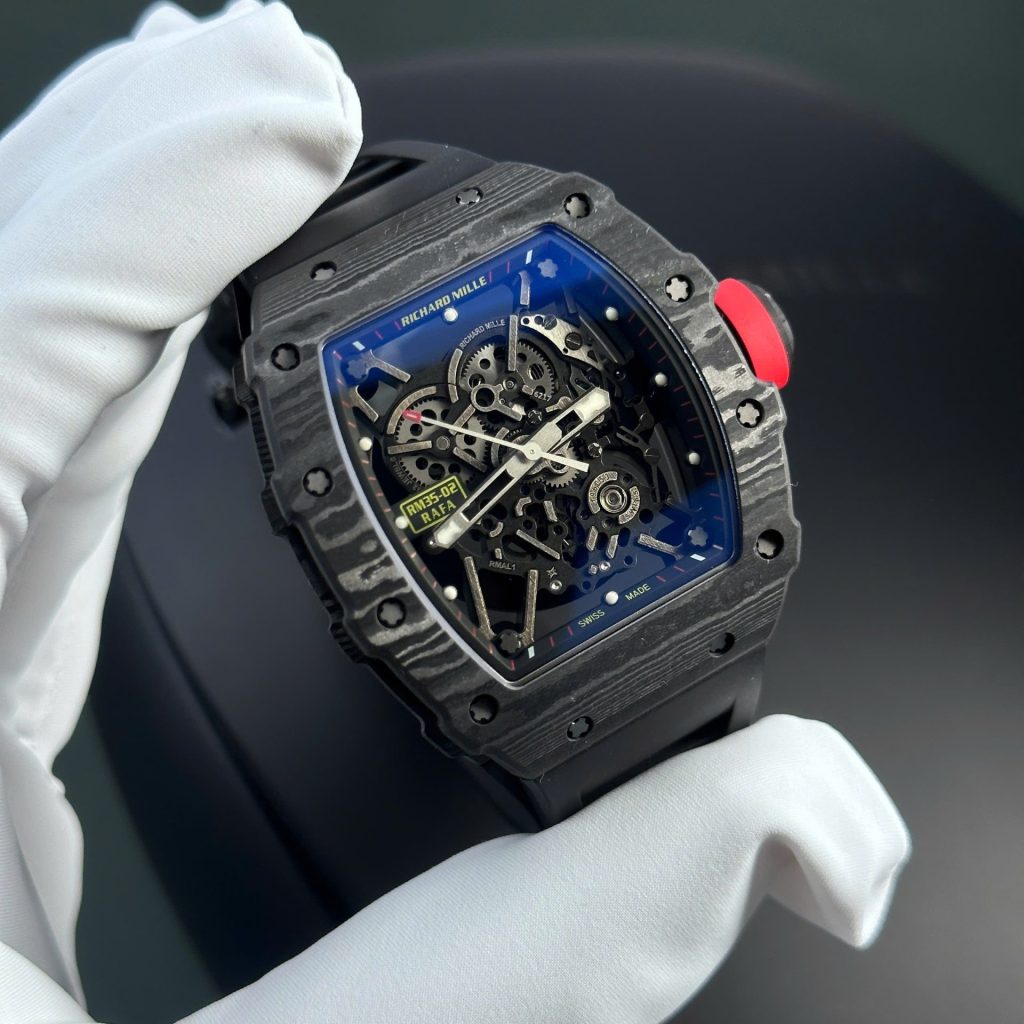 Đồng Hồ Richard Mille RM35-02 Replica 11 Vỏ Carbon Màu Đen Siêu Nhẹ Nhà Máy ZF 44mm (2)