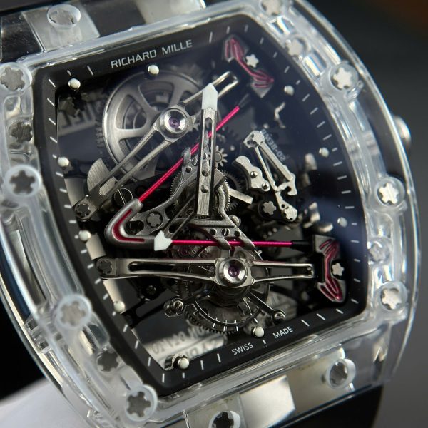 Đồng Hồ Richard Mille RM38-02 Bubba Watson Tourbillon Vỏ Sapphire Rep 11 Cao Cấp 44mm (2)