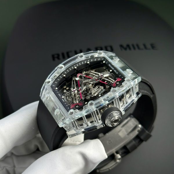 Đồng Hồ Richard Mille RM38-02 Bubba Watson Tourbillon Vỏ Sapphire Rep 11 Cao Cấp 44mm (2)