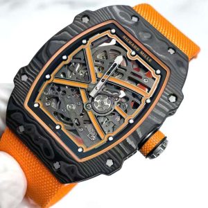 Đồng Hồ Richard Mille RM67-02 Carbon Tinh Chỉnh Trọng Lượng 37 Grams Siêu Nhẹ Màu Cam 38.7×47 (2)