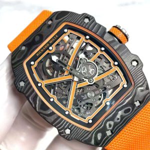 Đồng Hồ Richard Mille RM67-02 Carbon Tinh Chỉnh Trọng Lượng 37 Grams Siêu Nhẹ Màu Cam 38.7×47 (2)