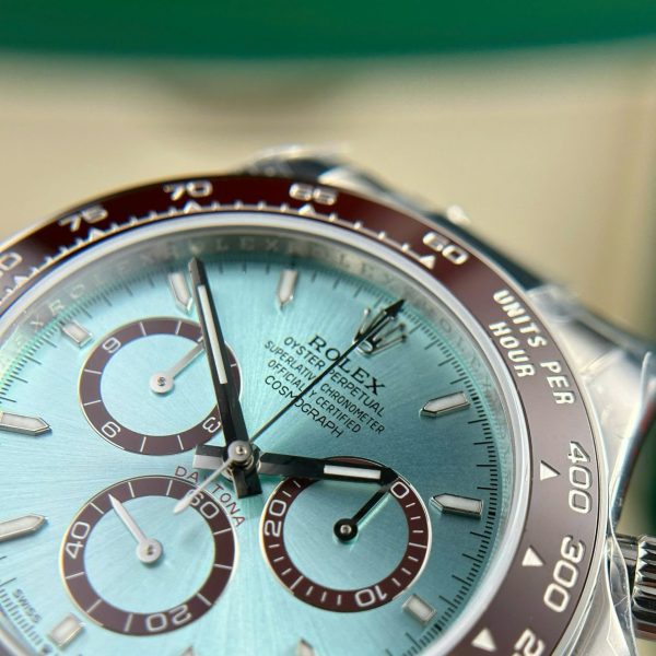 Đồng Hồ Rolex Cosmograph Daytona Ice Blue 126506 Replica 11 Cọc Số Dạ Quang 40mm (2)