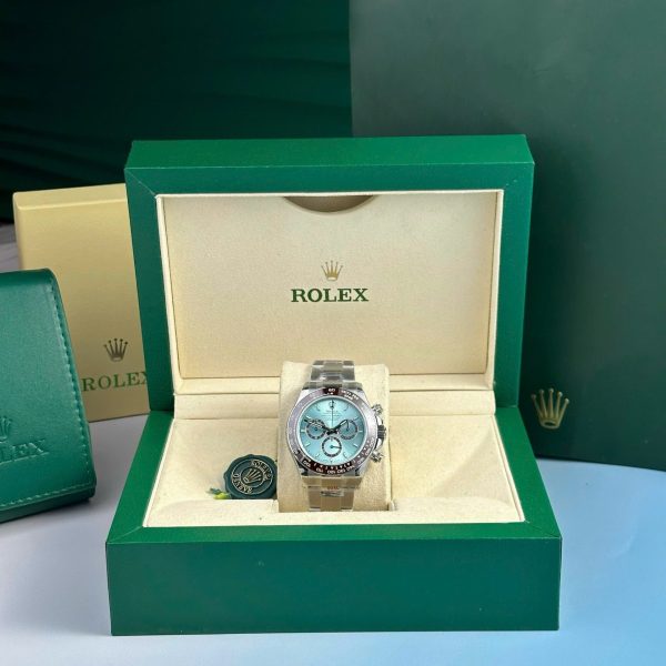 Đồng Hồ Rolex Cosmograph Daytona Ice Blue 126506 Replica 11 Cọc Số Dạ Quang 40mm (2)