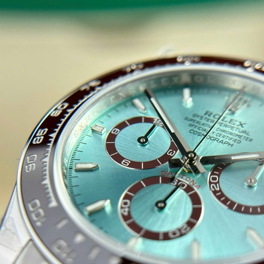 Đồng Hồ Rolex Cosmograph Daytona Ice Blue 126506 Replica 11 Cọc Số Dạ Quang 40mm (2)