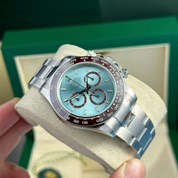 Đồng Hồ Rolex Cosmograph Daytona Ice Blue 126506 Replica 11 Cọc Số Dạ Quang 40mm (2)