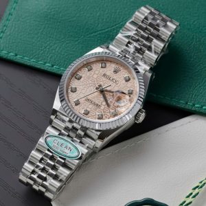 Đồng Hồ Rolex DateJust 126234 Rep 11 Cao Cấp Mặt Vi Tính Màu Hồng Nhà Máy Clean 36mm (2)