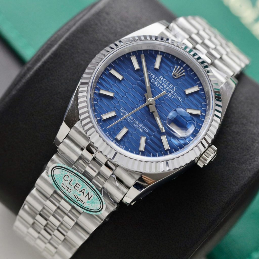 Đồng Hồ Rolex DateJust 126234 Replica 11 Mặt Nếp Gấp Nhà Máy Clean 36mm (2)